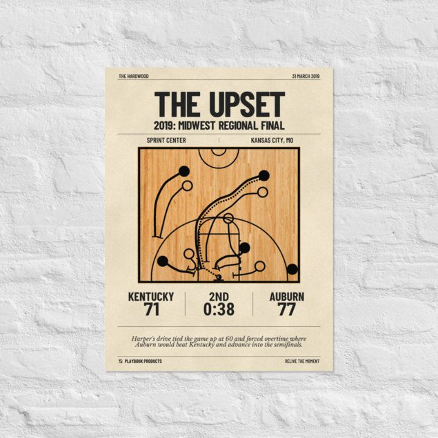 Greatest Auburn Basketball Plays Poster: The Upset (2019)
