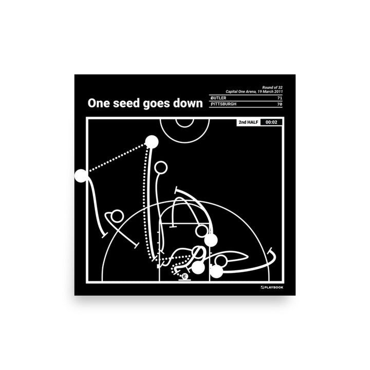 Butler Basketball Greatest Plays Poster: One seed goes down (2011)