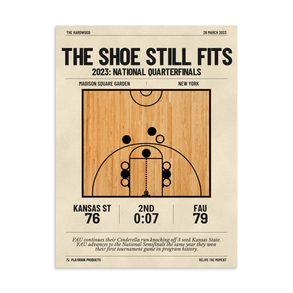Greatest Florida Atlantic Basketball Plays Poster: The shoe still fits (2023)