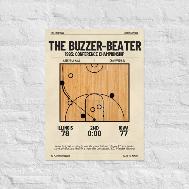 Greatest Illinois Basketball Plays Poster: The Buzzer-beater (1993)