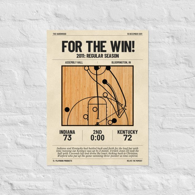 Greatest Indiana Basketball Plays Poster: For the win! (2011)