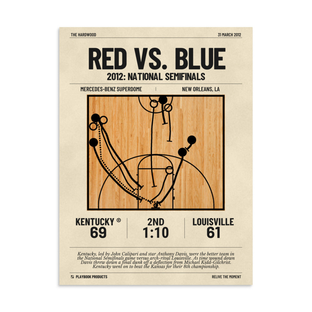 Greatest Kentucky Basketball Plays Poster: Red vs. Blue (2012)