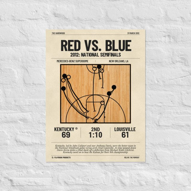 Greatest Kentucky Basketball Plays Poster: Red vs. Blue (2012)