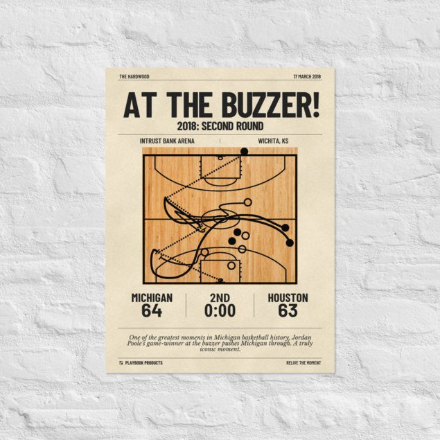 Greatest Michigan Basketball Plays Poster: At the Buzzer! (2018)