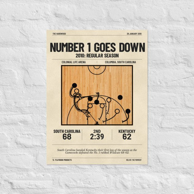 Greatest South Carolina Basketball Plays Poster: Number 1 goes down (2010)