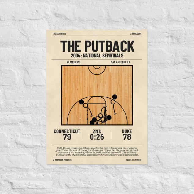 Greatest UCONN Basketball Plays Poster: The putback (2004)