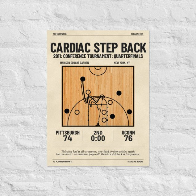 Greatest UCONN Basketball Plays Poster: Cardiac step back (2011)