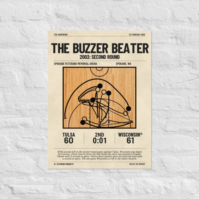 Greatest Wisconsin Basketball Plays Poster: The buzzer beater (2003)