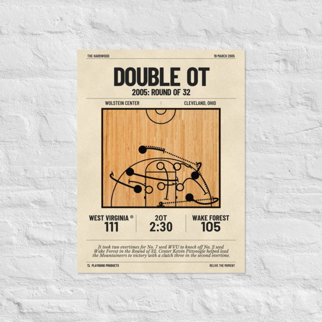 Greatest West Virginia Basketball Plays Poster: Double OT (2005)