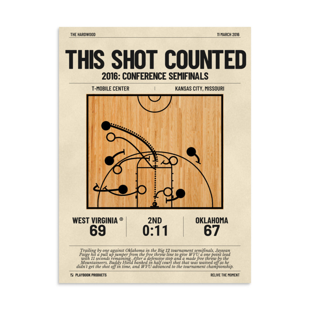 Greatest West Virginia Basketball Plays Poster: This shot counted (2016)