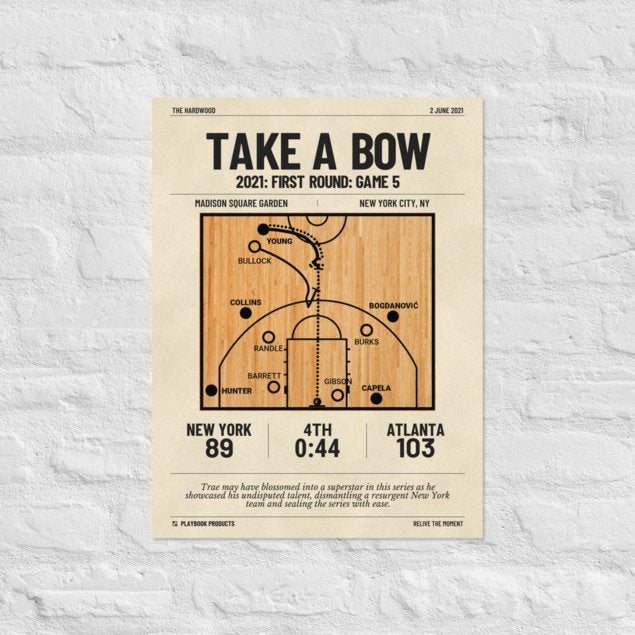 Greatest Atlanta Hawks Plays Poster: Take a bow (2021)