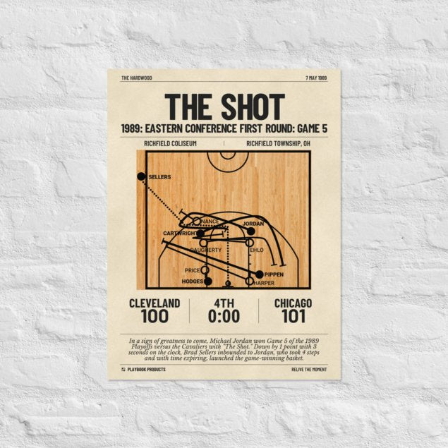 Greatest Chicago Bulls Plays Poster: The Shot (1989)