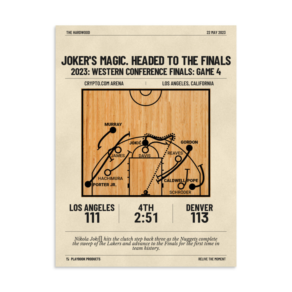 Greatest Denver Nuggets Plays Poster: Joker's magic. Headed to the Finals (2023)