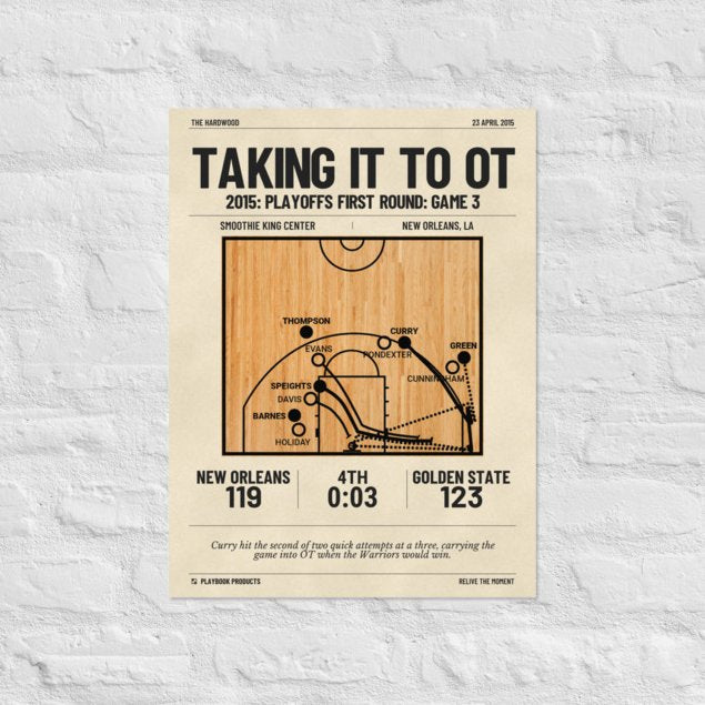 Greatest Golden State Warriors Plays Poster: Taking it to OT (2015)