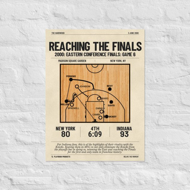 Greatest Indiana Pacers Plays Poster: Reaching the Finals (2000)