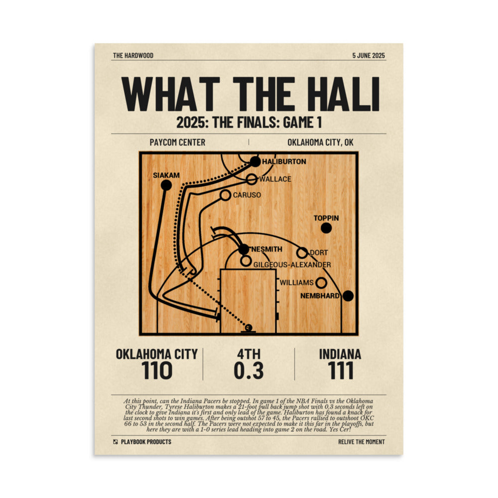 Greatest Indiana Pacers Plays Poster: WHAT THE HALI (2025)