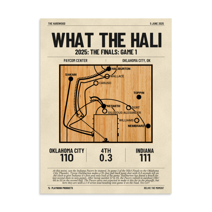 Greatest Indiana Pacers Plays Poster: WHAT THE HALI (2025)
