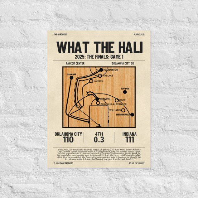 Greatest Indiana Pacers Plays Poster: WHAT THE HALI (2025)