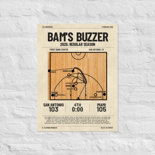 Greatest Miami Heat Plays Poster: Bam's Buzzer (2025)