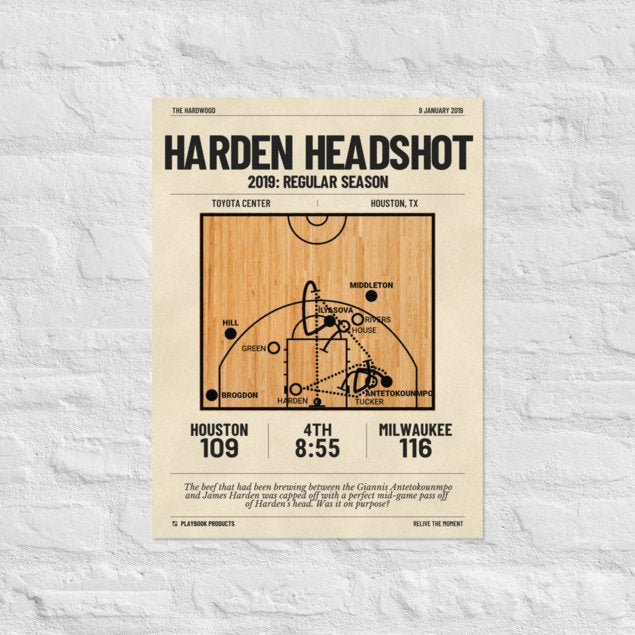 Oddest Bucks Plays Poster: Harden Headshot (2019)