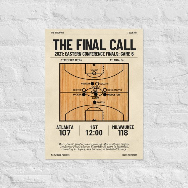 Greatest Milwaukee Bucks Plays Poster: The Final Call (2021)