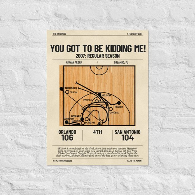 Greatest Orlando Magic Plays Poster: You got to be kidding me! (2007)