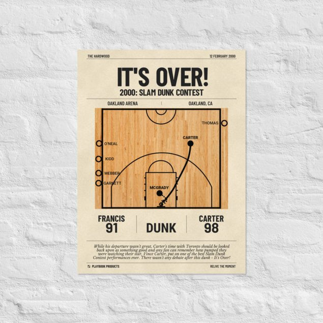 Greatest Toronto Raptors Plays Poster: It's over! (2000)