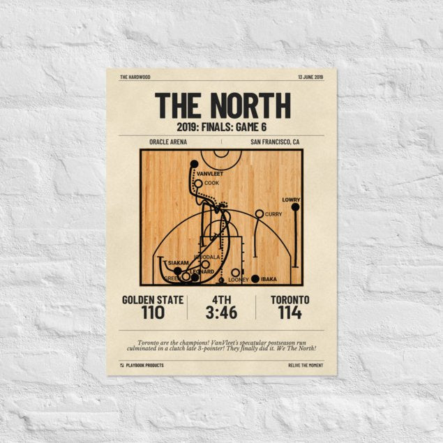 Greatest Toronto Raptors Plays Poster: The North (2019)