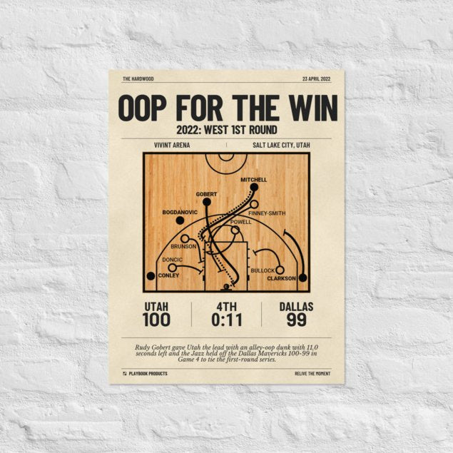Greatest Utah Jazz Plays Poster: Oop for the win (2022)