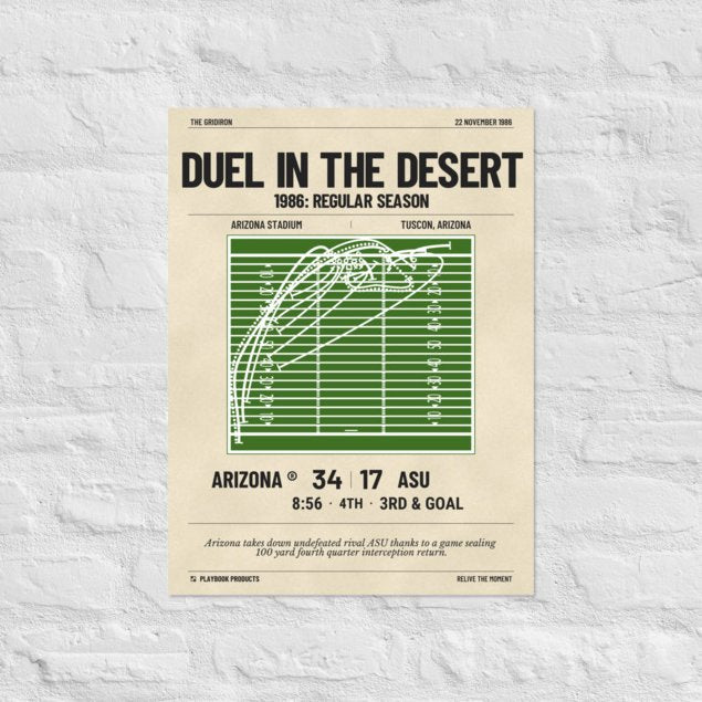 Greatest Arizona Football Plays Poster: Duel in the desert (1986)