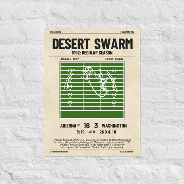 Greatest Arizona Football Plays Poster: Desert swarm (1992)