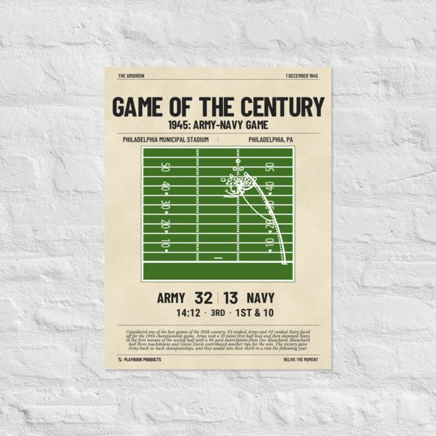 Greatest Army Football Plays Poster: Game of the Century (1945)