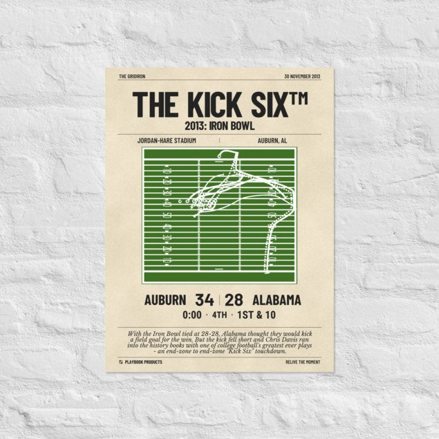 Greatest Auburn Football Plays Poster: The Kick Six (2013)