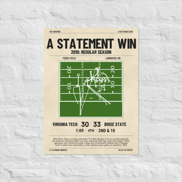 Greatest Boise State Football Plays Poster: A statement win (2010)