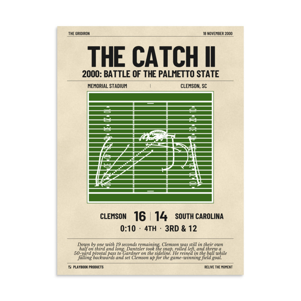 Greatest Clemson Football Plays Poster: The Catch II (2000)