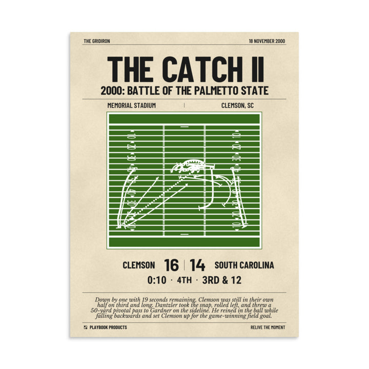 Greatest Clemson Football Plays Poster: The Catch II (2000)