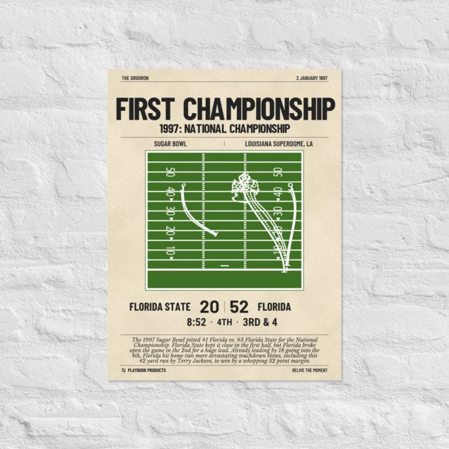 Greatest Florida Football Plays Poster: First championship (1997)