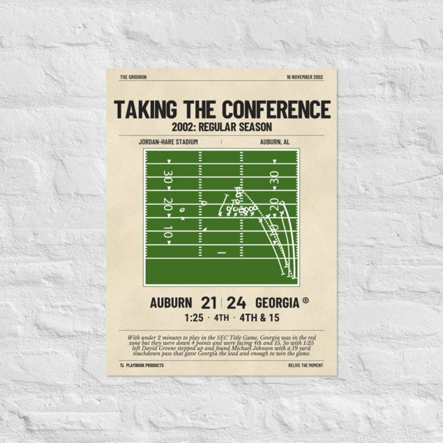Greatest Georgia Football Plays Poster: Taking the conference (2002)