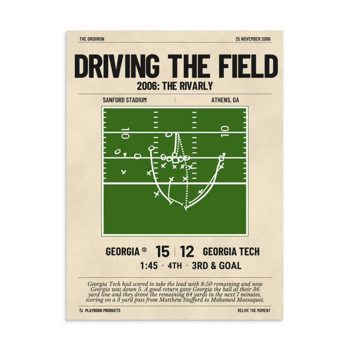Greatest Georgia Football Plays Poster: Driving the field (2006)