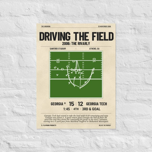 Greatest Georgia Football Plays Poster: Driving the field (2006)
