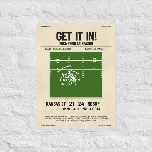 Greatest North Dakota State Football Plays Poster: Get it in! (2013)