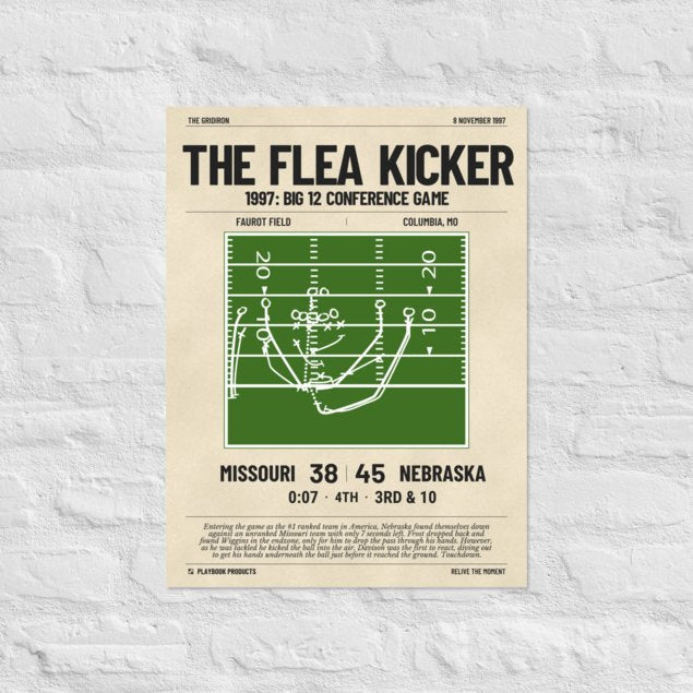 Greatest Nebraska Football Plays Poster: The Flea Kicker (1997)