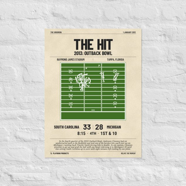 Greatest South Carolina Football Plays Poster: The Hit (2013)