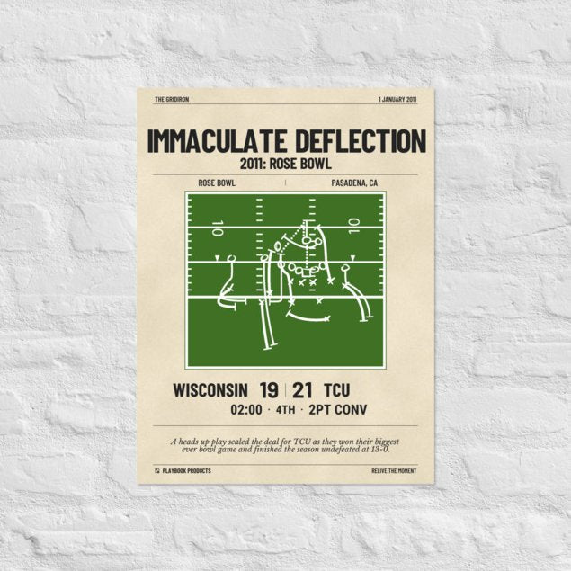 Greatest TCU Football Plays Poster: Immaculate Deflection (2011)