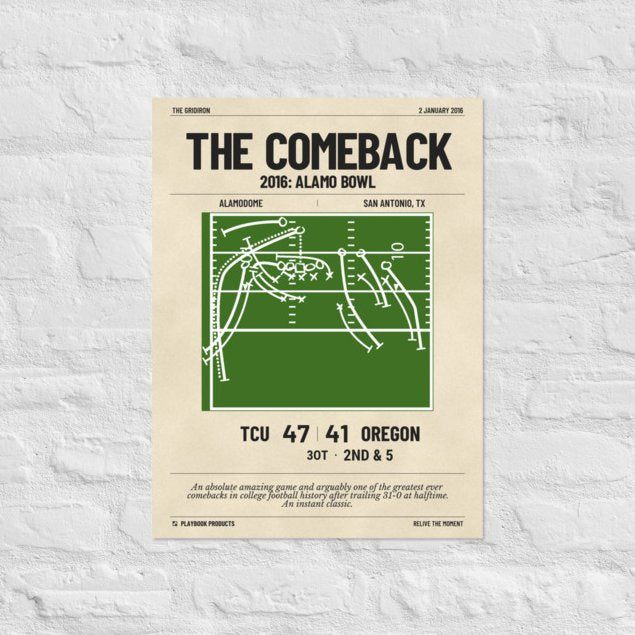 Greatest TCU Football Plays Poster: The Comeback (2016)