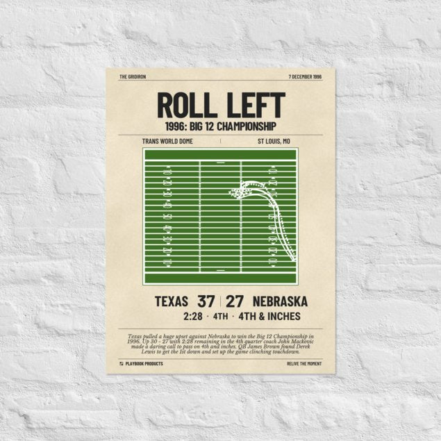 Greatest Texas Football Plays Poster: Roll Left (1996)