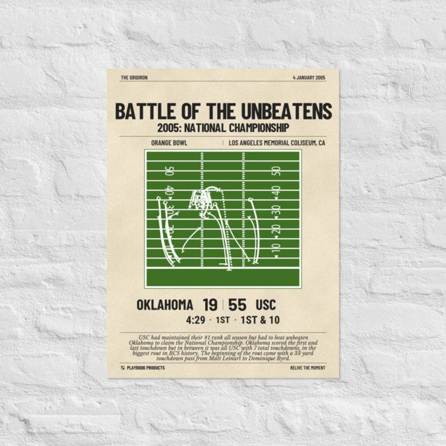 Greatest USC Football Plays Poster: Battle of the Unbeatens (2005)