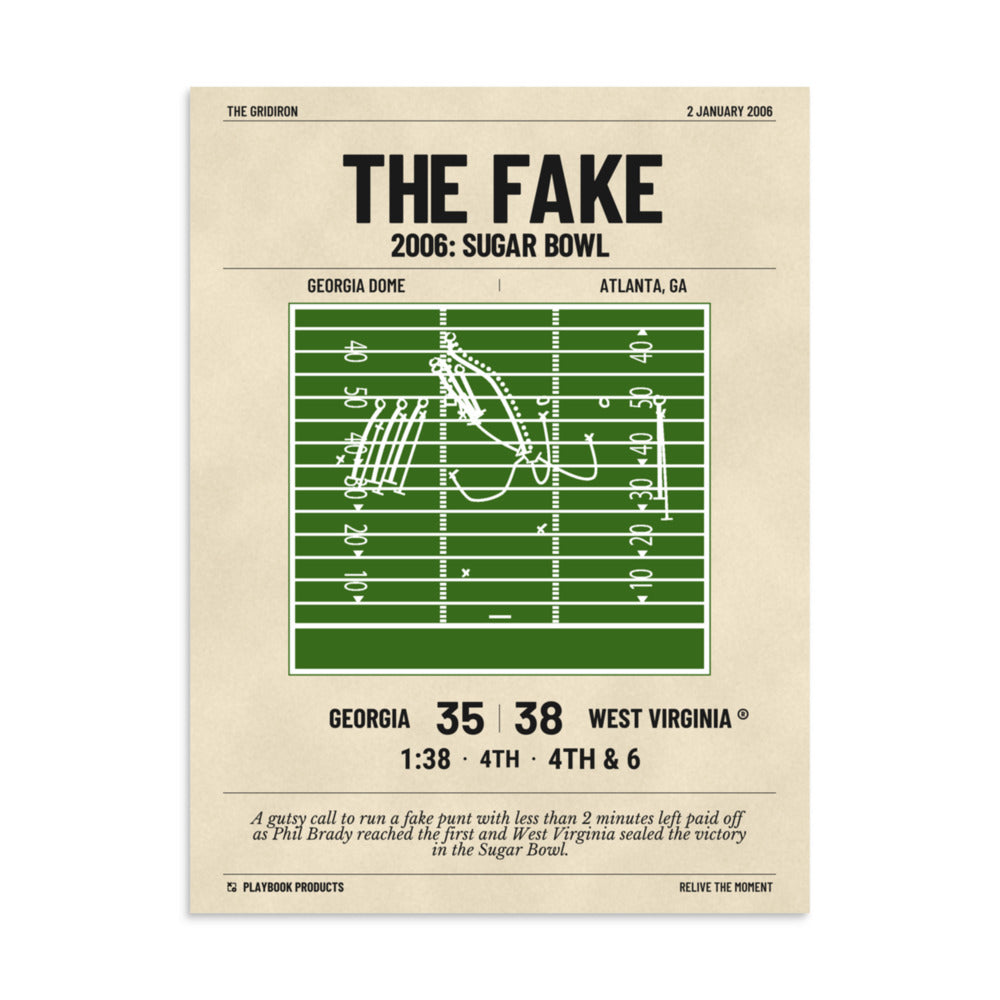 Greatest West Virginia Football Plays Poster: The Fake (2006)