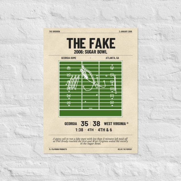 Greatest West Virginia Football Plays Poster: The Fake (2006)