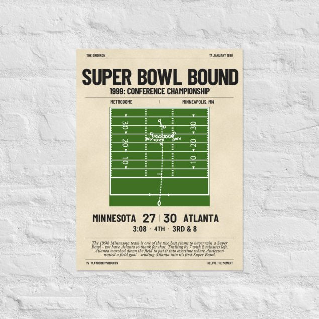 Greatest Atlanta Falcons Plays Poster: Super Bowl Bound (1999)